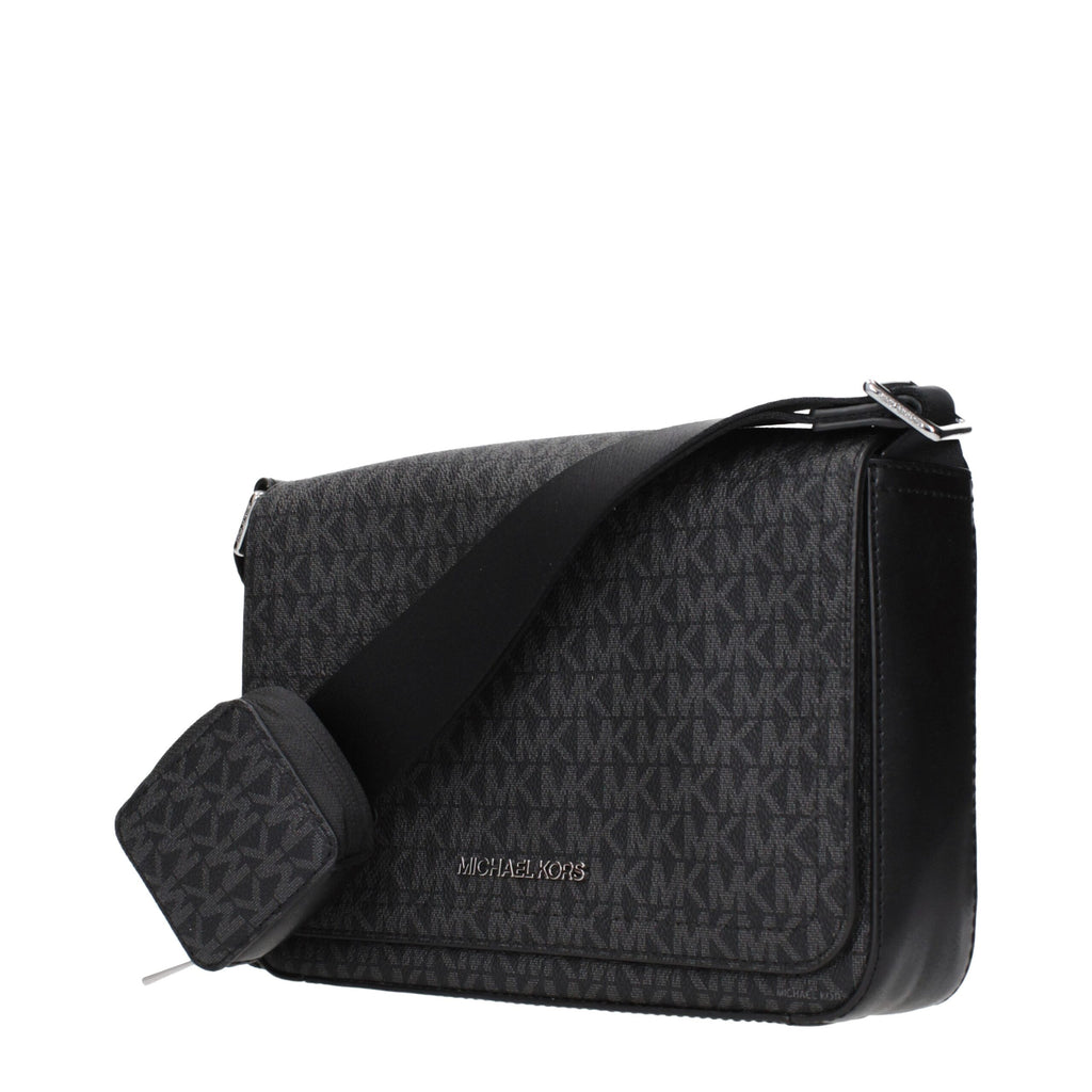 Michael Kors Black Fabric Crossbody Bags
