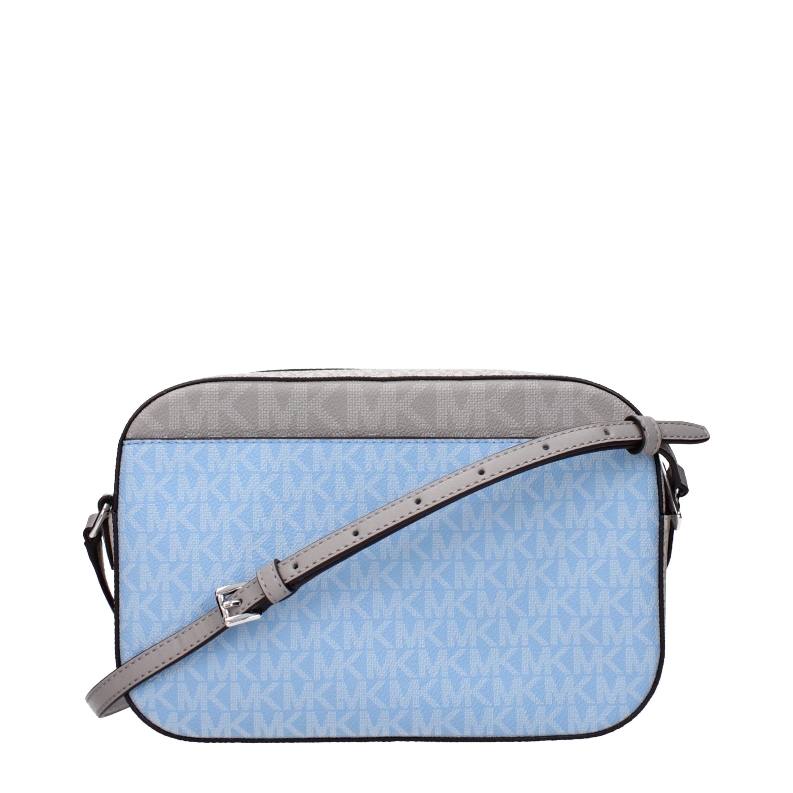 Michael Kors Light Blue Fabric Crossbody Bags