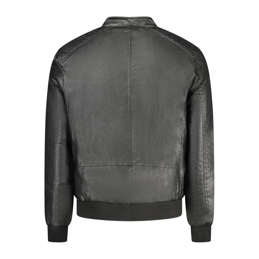 Accademia Militare Black Polyester Jackets & Coat