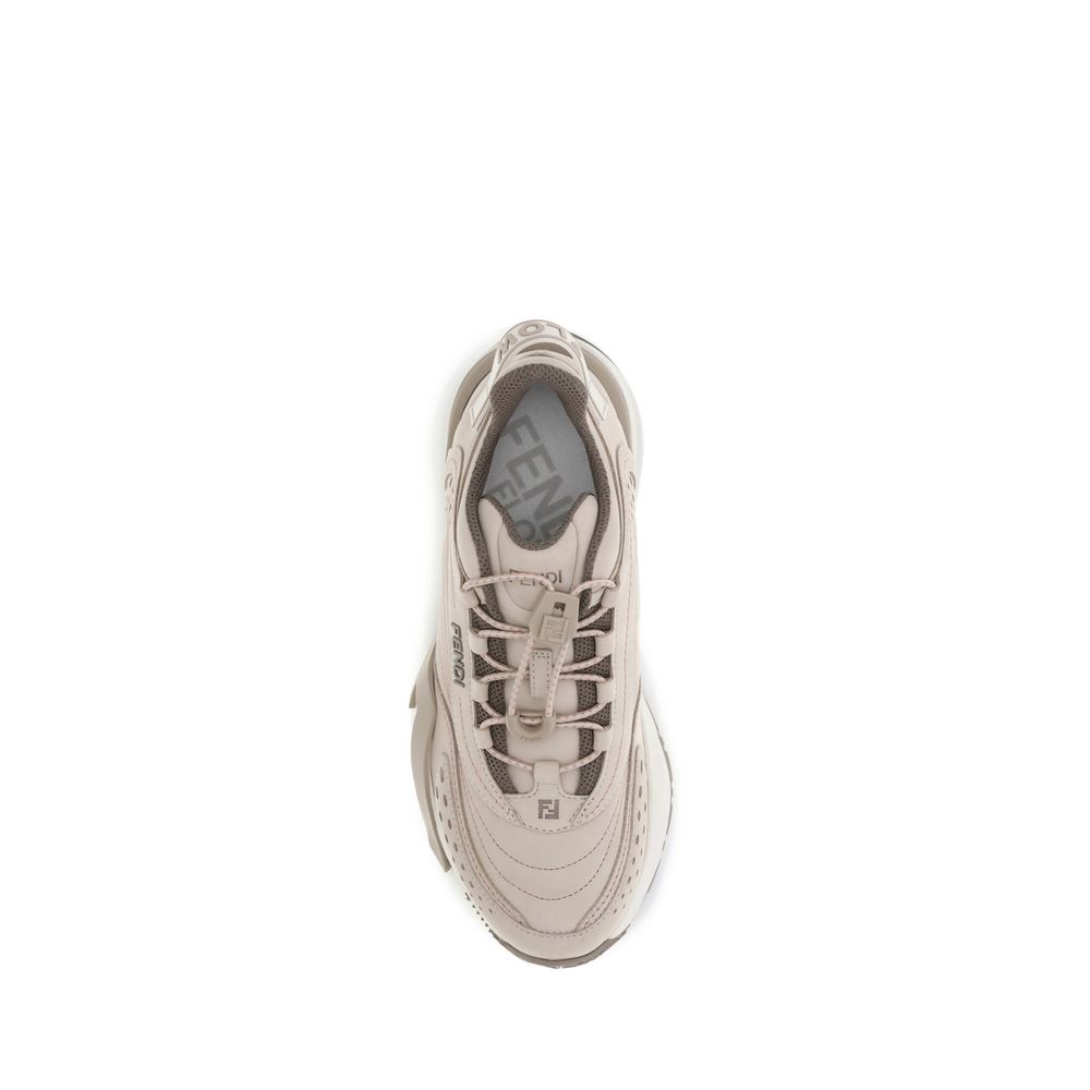 Fendi Beige Rubber Athletic Sneakers