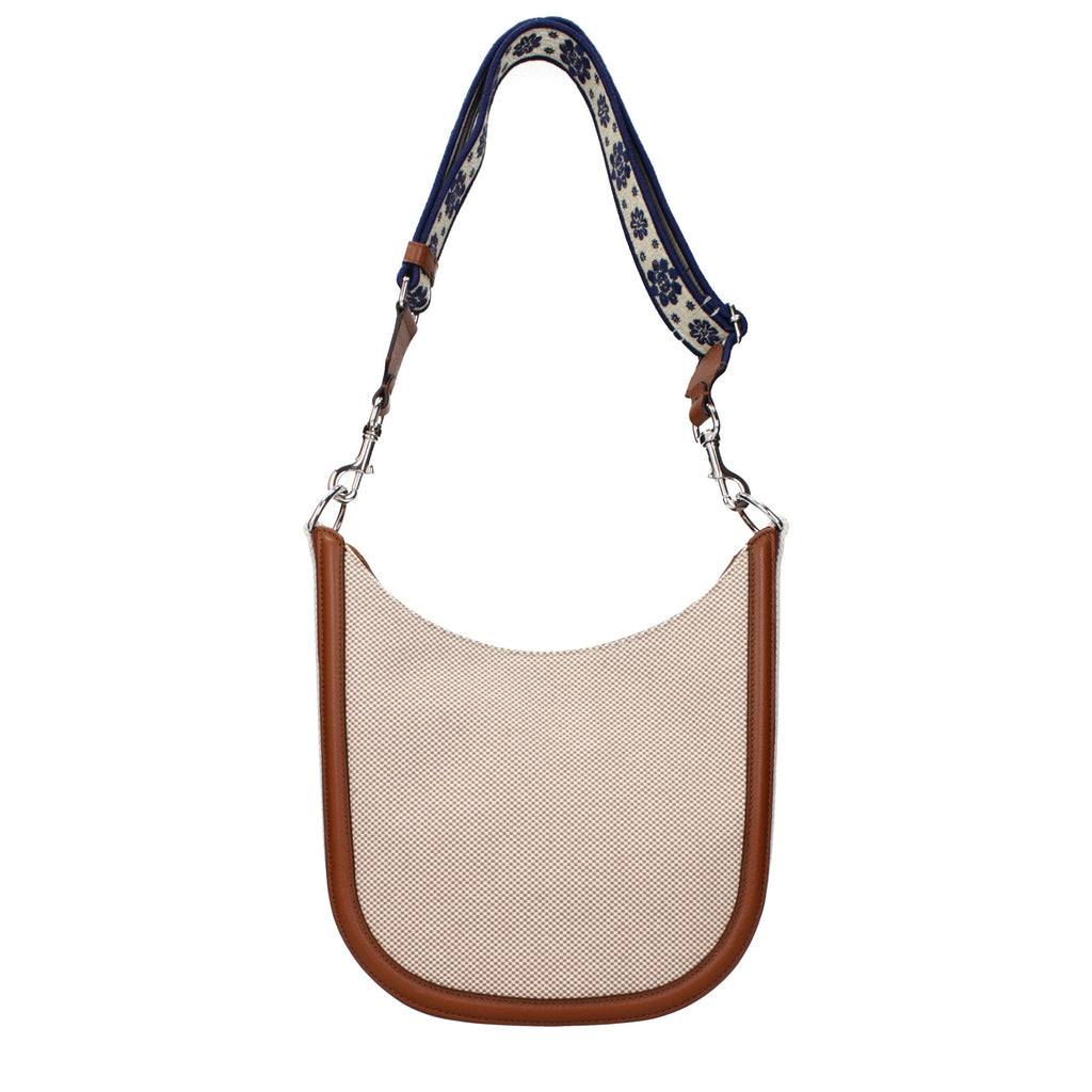Valentino Garavani Beige Fabric Crossbody Bag