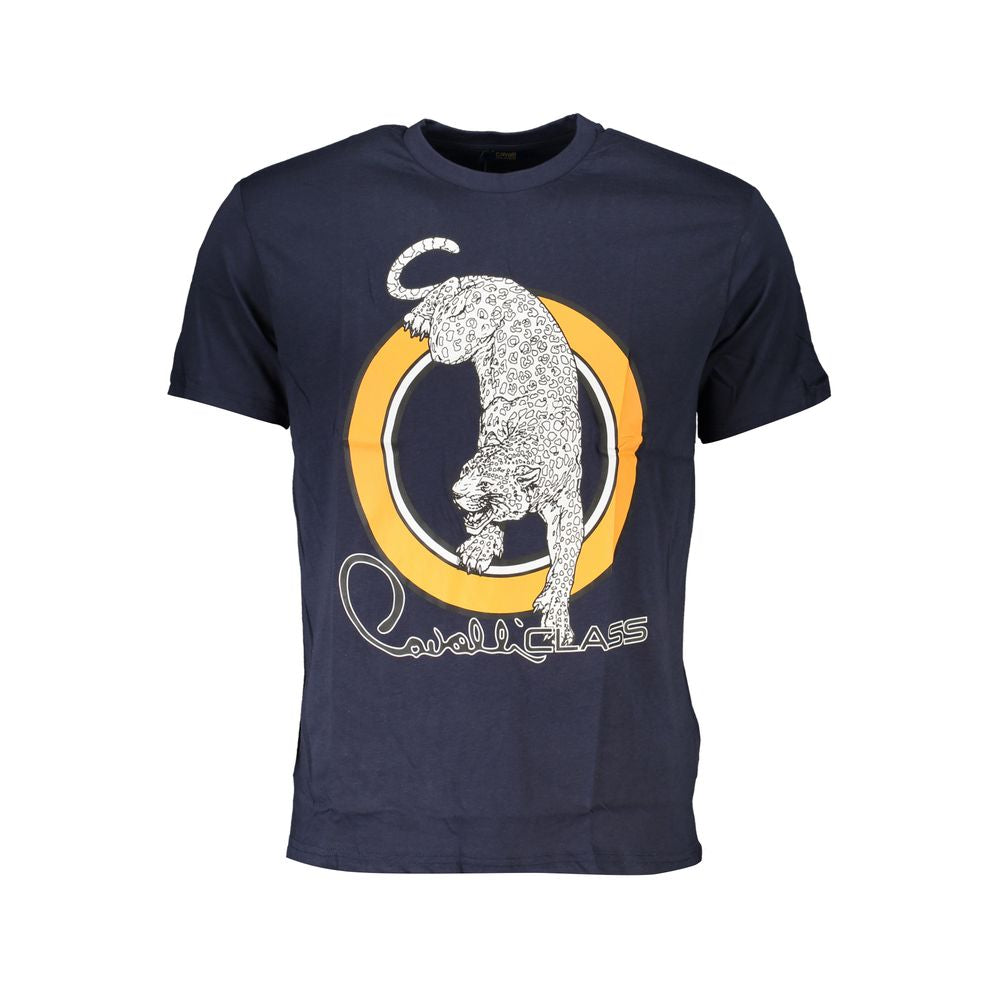 Cavalli Class Blue Cotton Men's T-Shirt