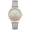 Nine West Gray Leather Dress Watch
