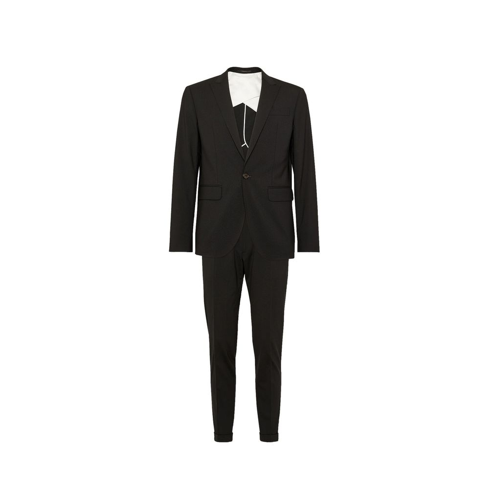 Dsquared² Black Elastane Two-Piece Suit
