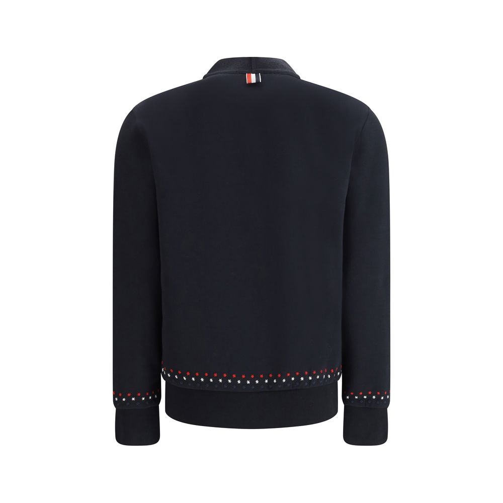 Thom Browne Black Cotton Cardigan