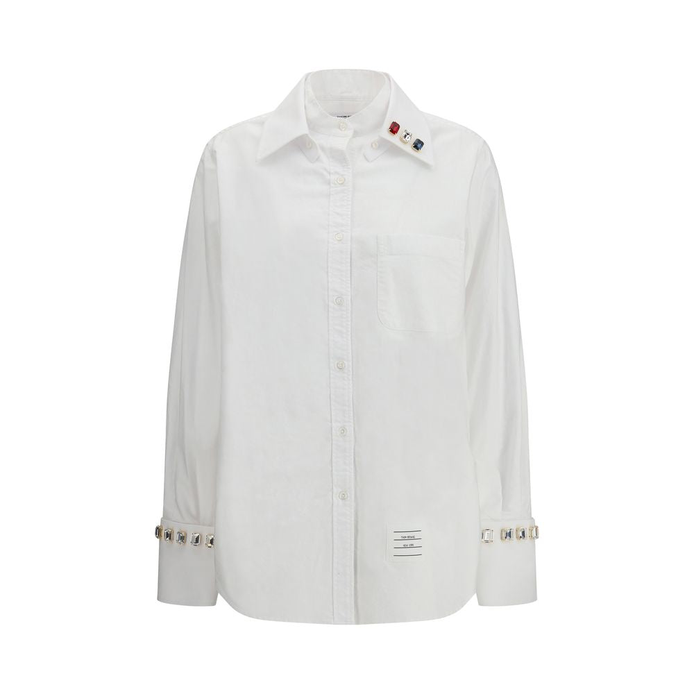 Thom Browne White Cotton Dress Shirt