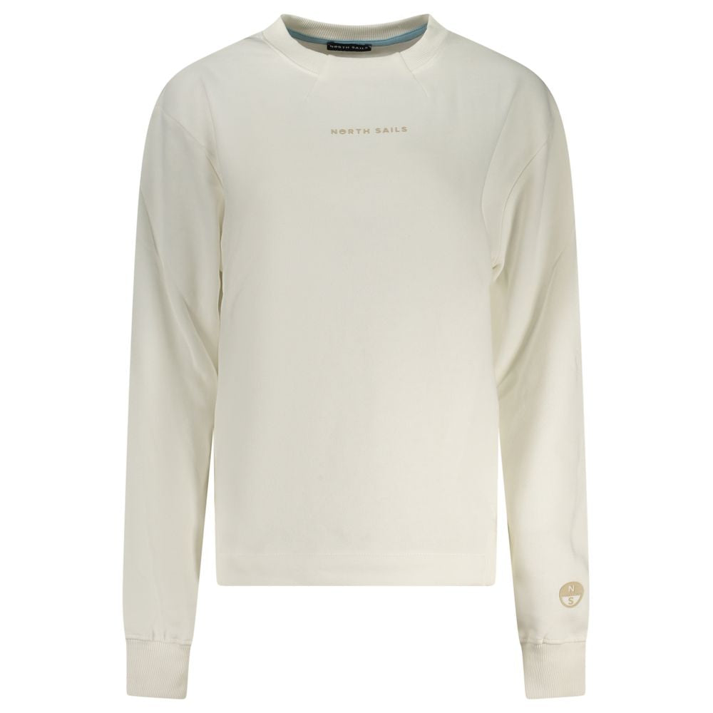 North Sails Bianco Cotton Women Sweatshirt