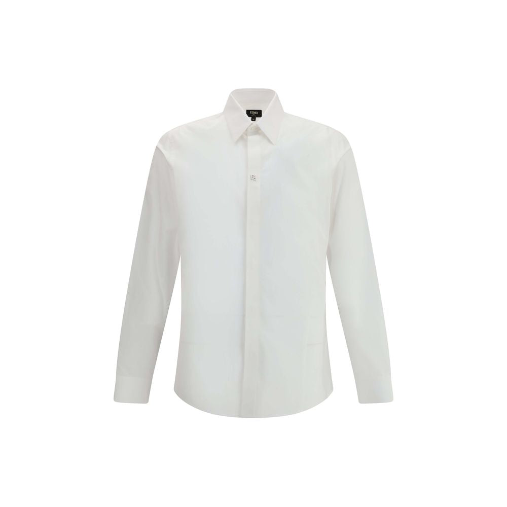 Fendi White Cotton Dress Shirt