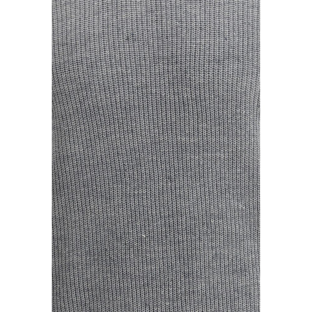 Brunello Cucinelli Gray Linen T-Shirt