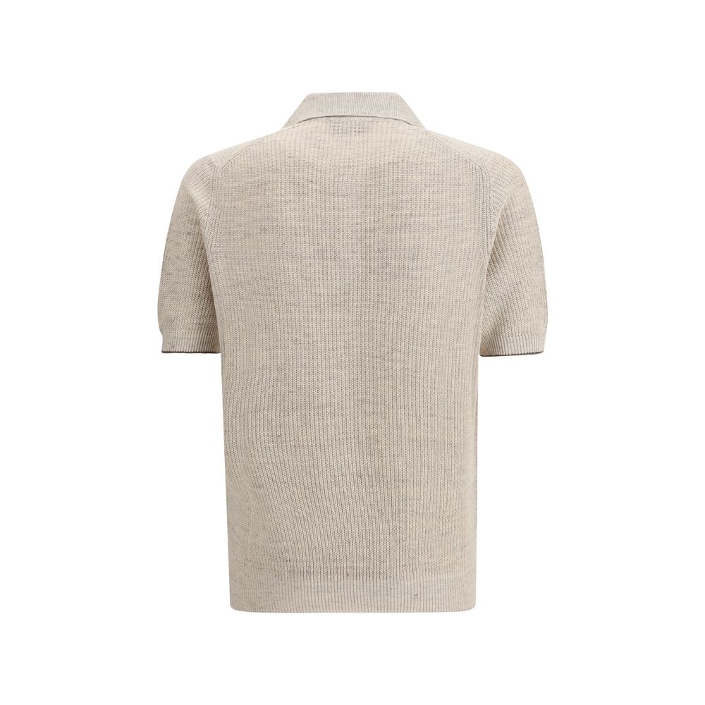 Brunello Cucinelli Beige Cotton Sweatshirt