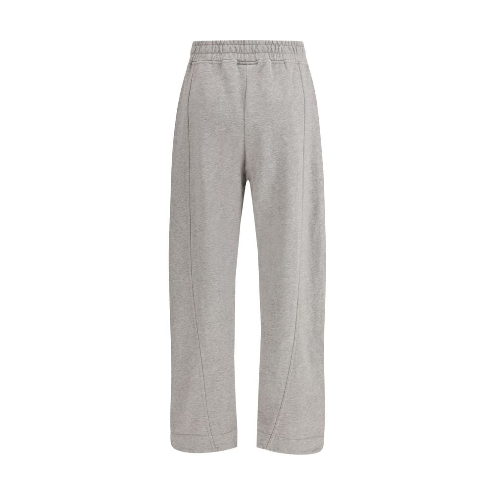 Ganni Gray Cotton Casual Pants