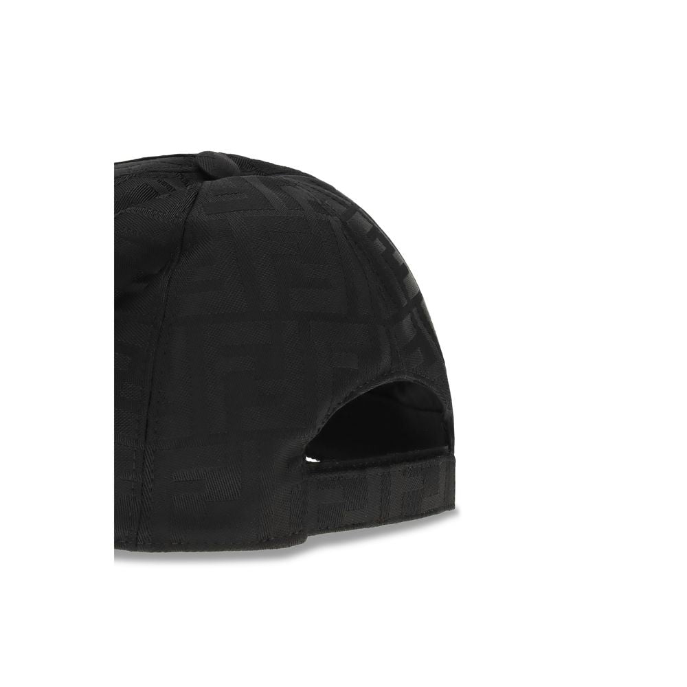 Fendi Black Polyamide Cap (Baseball Hat)