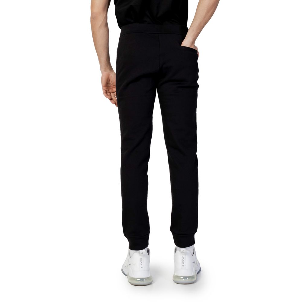 Armani Exchange Black Cotton Athletic Pants