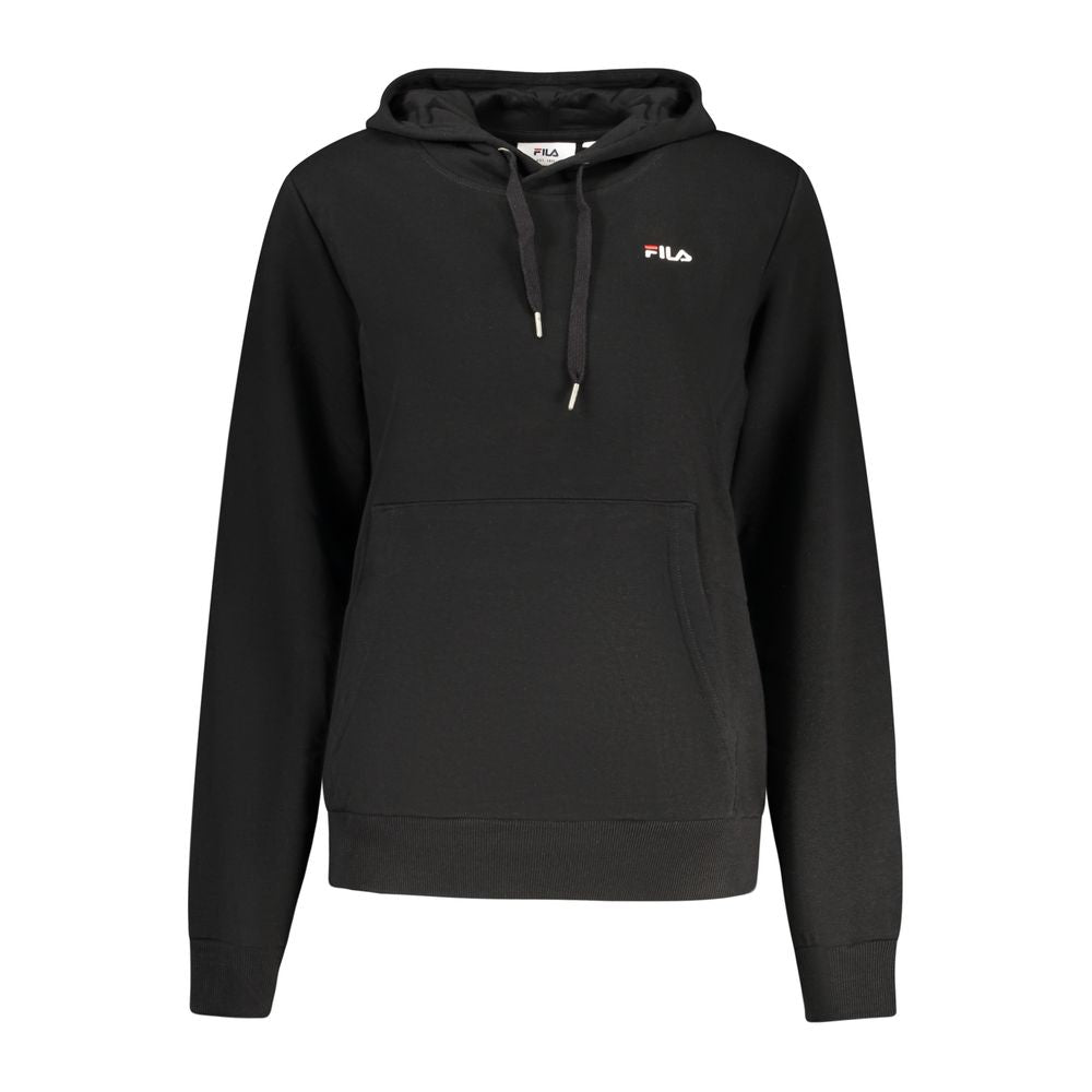 Fila Black Cotton Women Hoodie