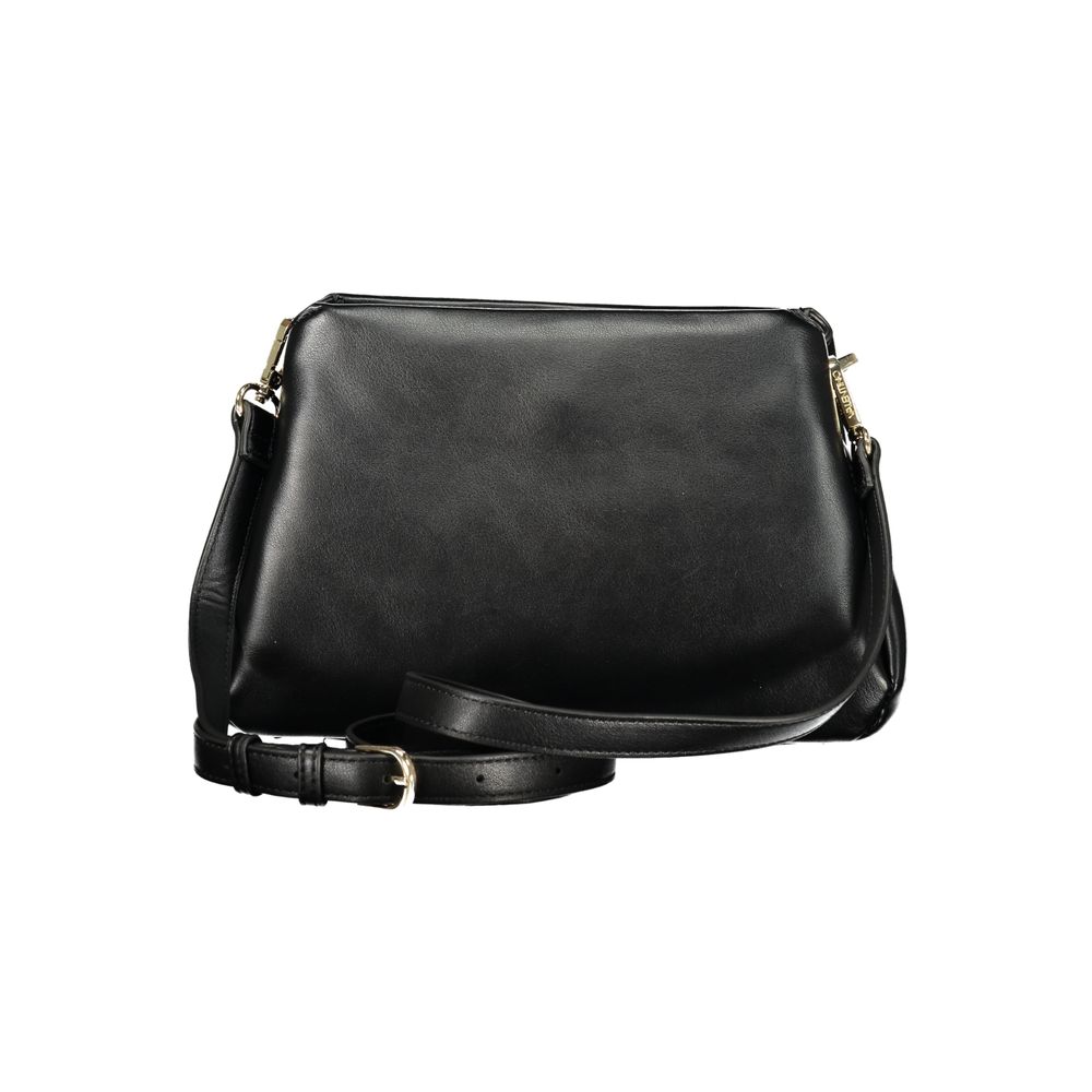 Mario Valentino Black Polyurethane Women Handbag