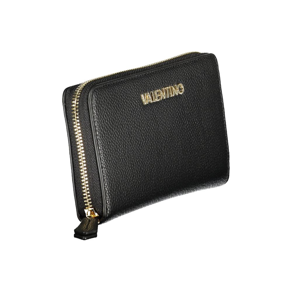 Mario Valentino Black Polyurethane Women Wallet