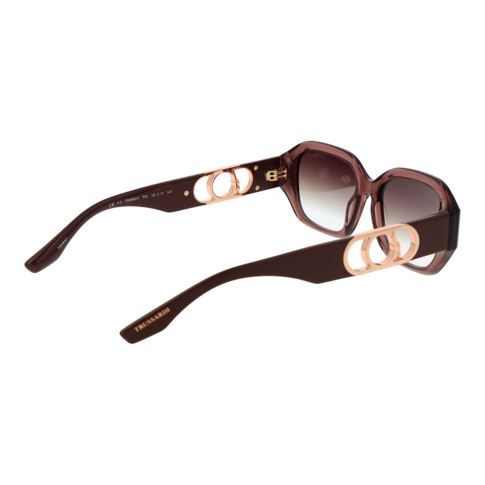 Trussardi Brown Acetate Sunglasses