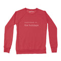 Women's Holiday Crew Sweatshirt, Chili-0