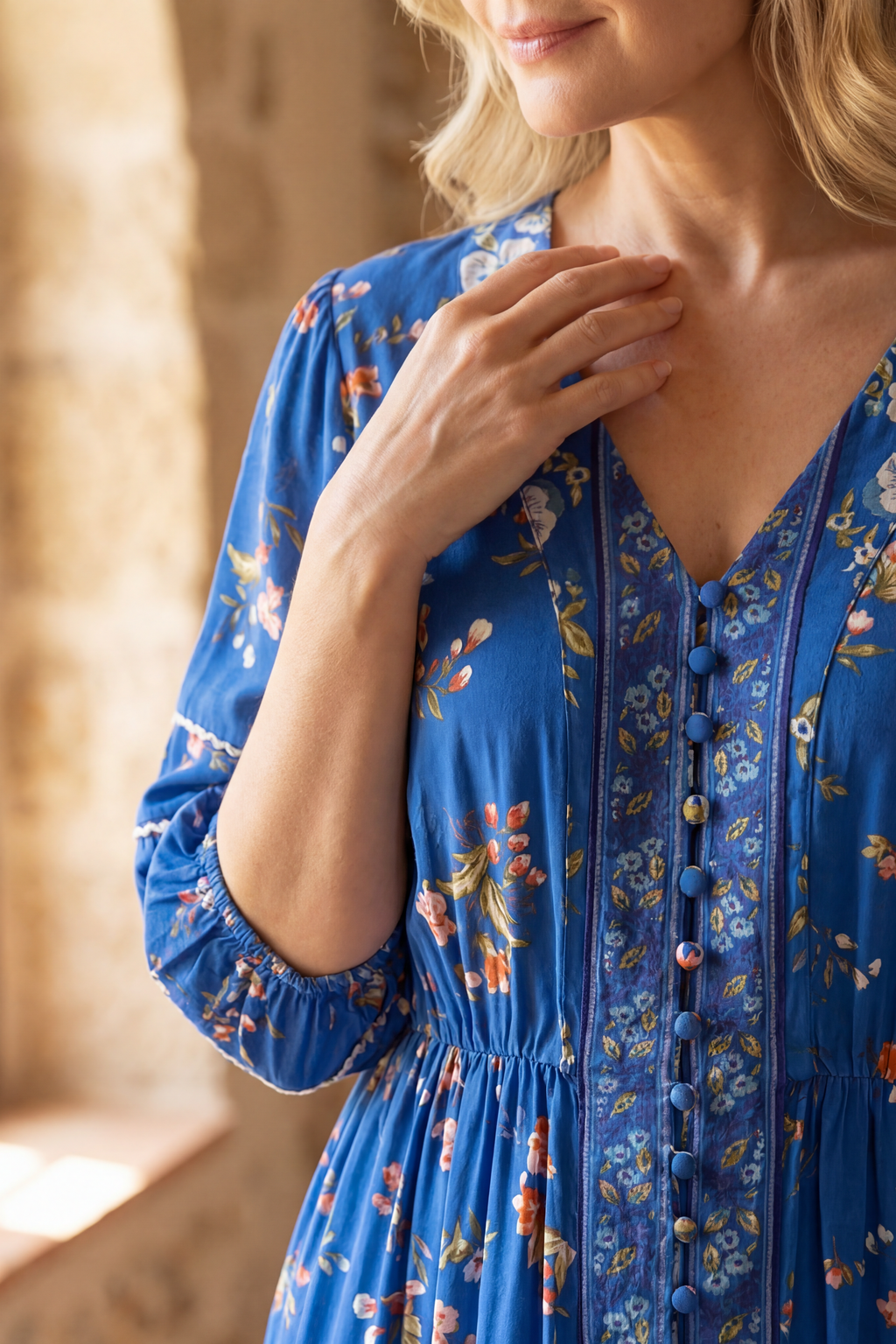 Brigitta Printed Boho Dress