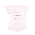 Women's Coffee Bamboo T-Shirt, Ballet Pink-0