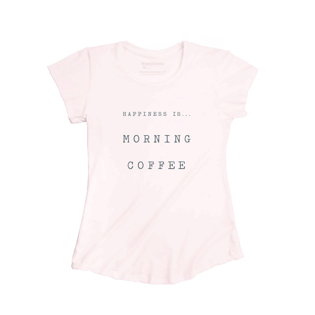 Women's Coffee Bamboo T-Shirt, Ballet Pink-0