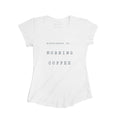 Women's Coffee Bamboo T-Shirt, White-0