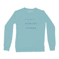 Women's Coffee Crew Sweatshirt, Teal-0