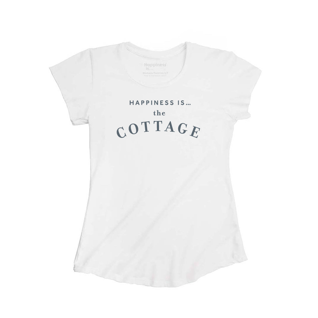 Women's Cottage Bamboo T-Shirt, White-0