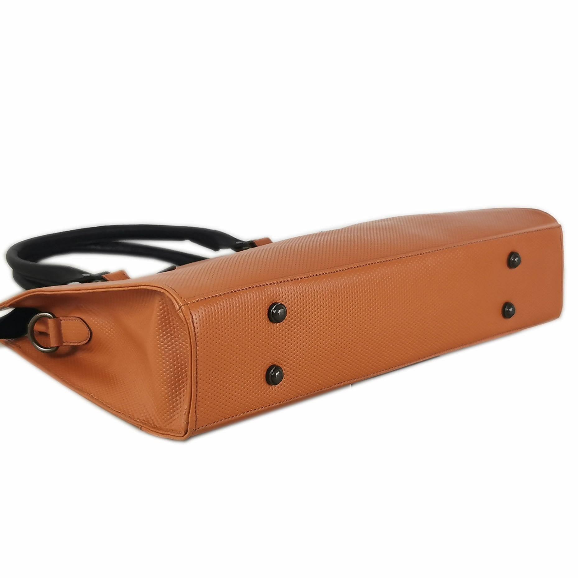 The Signature 17" Bag, Glazed Tan-4