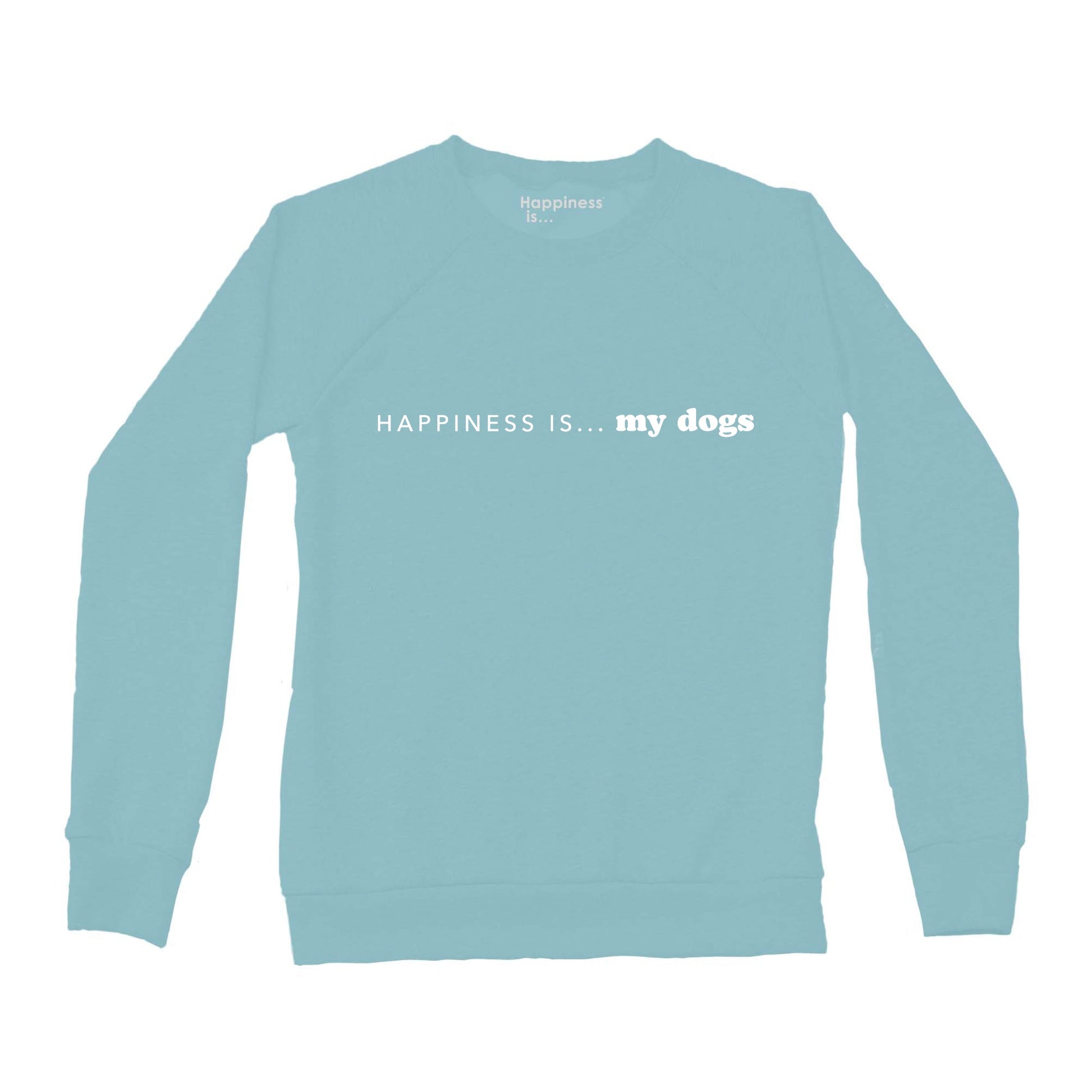 Women's my DogS Crew Sweatshirt, Teal-0