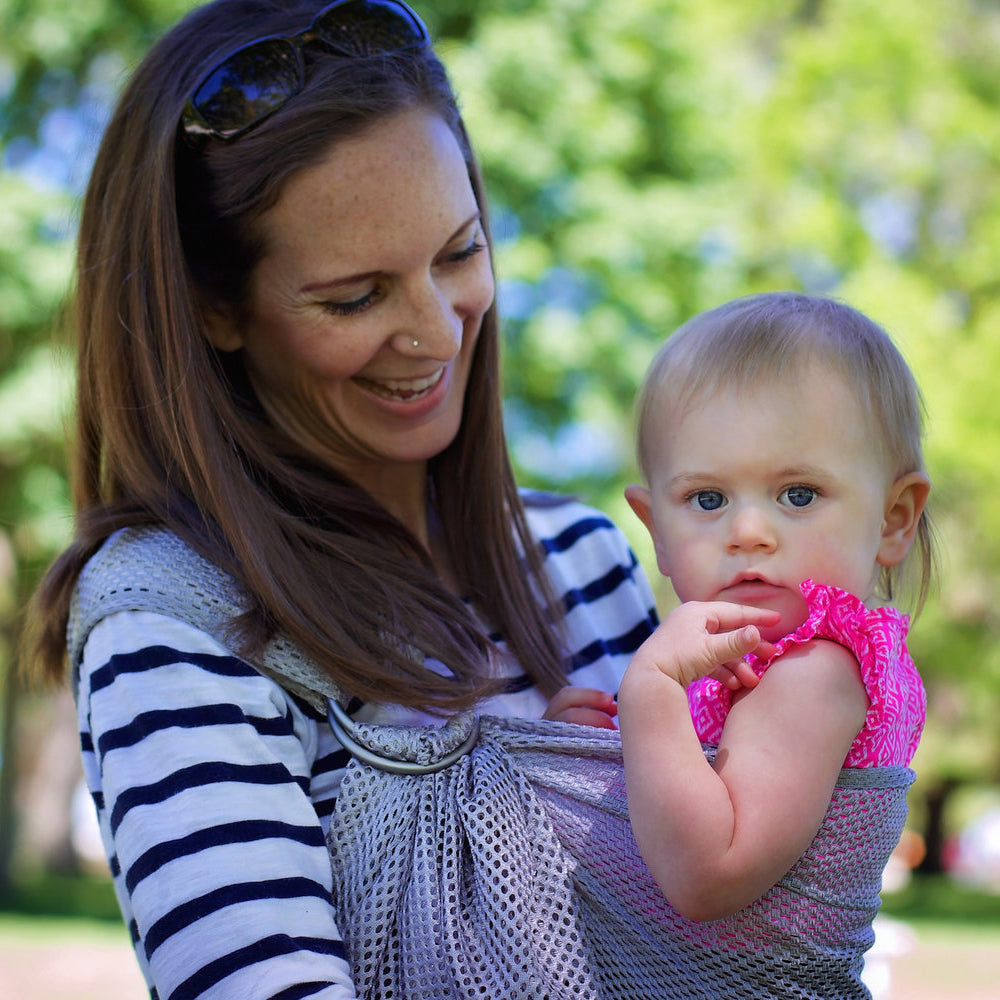 Écharpe Ajustable AIR (Ring Sling) | Gris-3