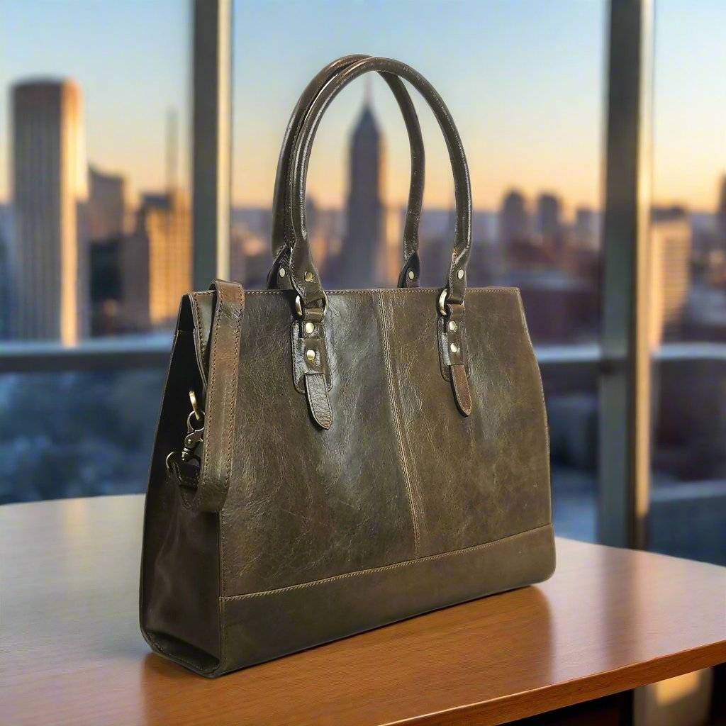 The Signature 17" Bag, Oakwood-2