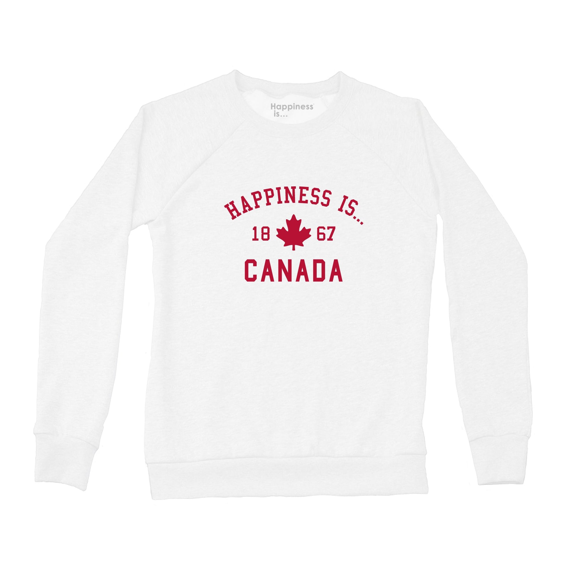 Women's Canada 1867 Crew Sweatshirt, White-0