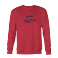 Men's Mountains Crew Sweatshirt, Chili-0