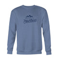 Men's Mountains Crew Sweatshirt, Heather Navy-0