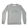 Women's Long Walks Crew Sweatshirt, Heather Grey