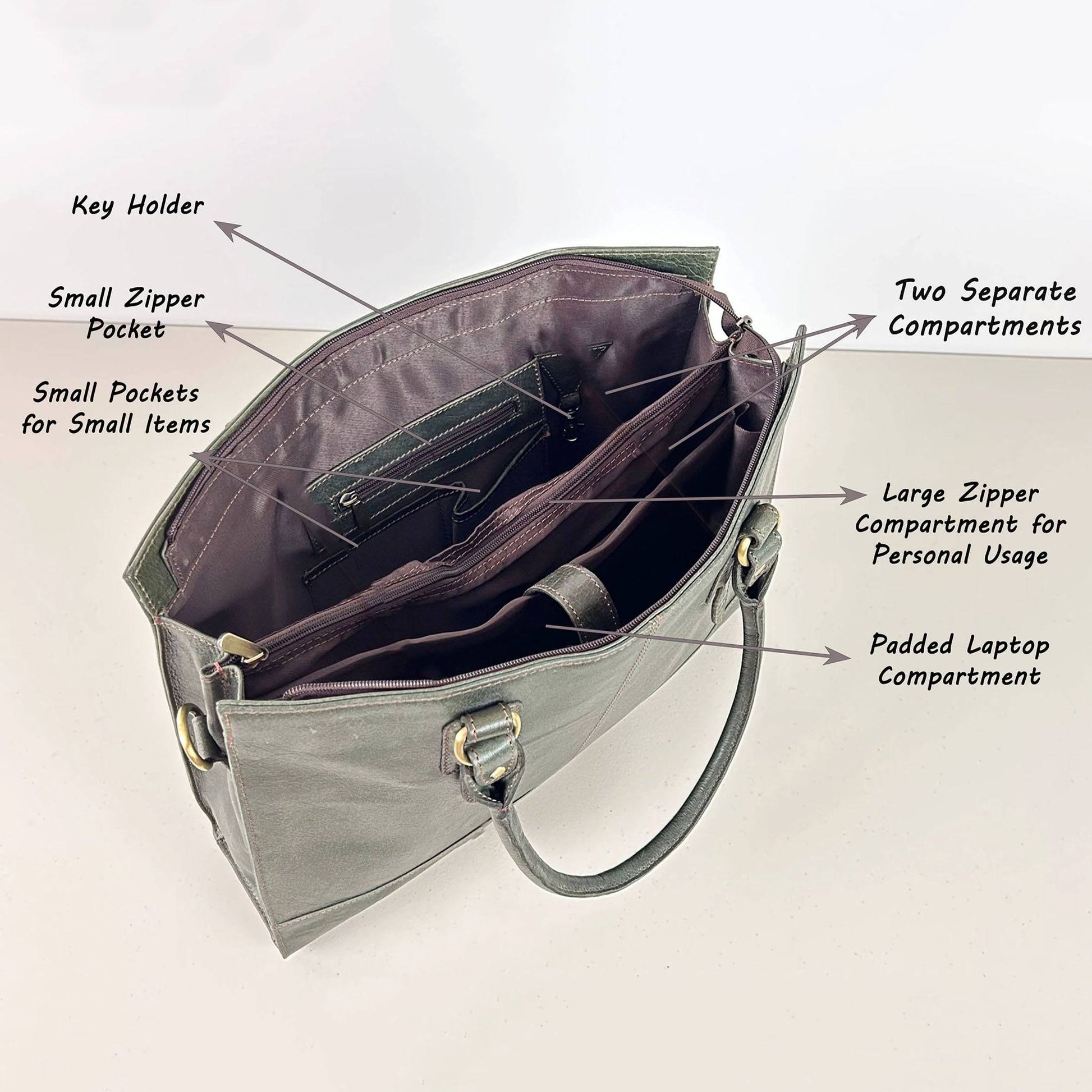 The Signature 17" Bag, Oakwood-3