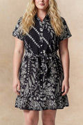 Margaux Short Shirt Dress Black