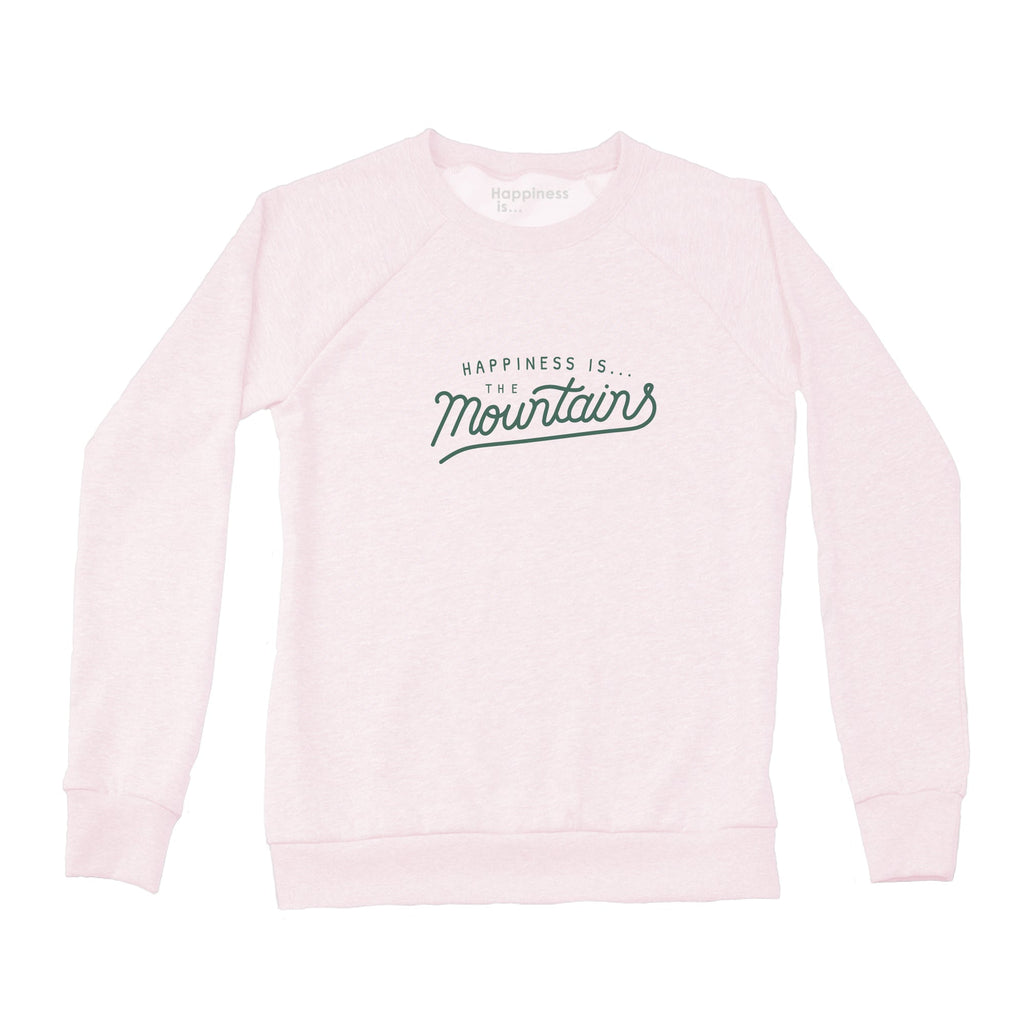 Women's Mountains Crew Sweatshirt, Ballet Pink-0