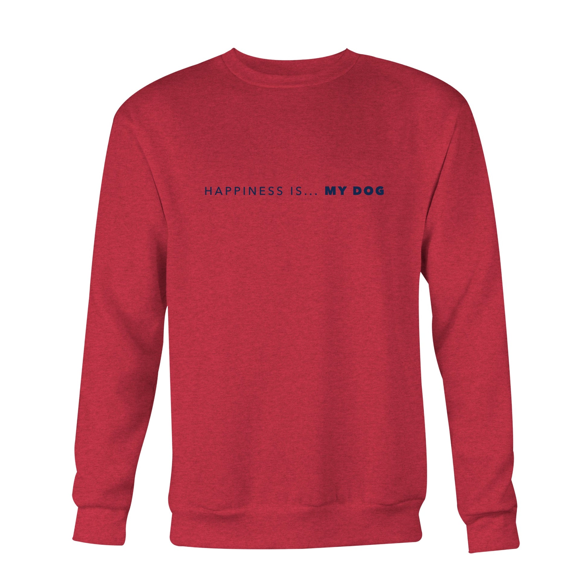 Men's My Dog Crew Sweatshirt, Chili-0