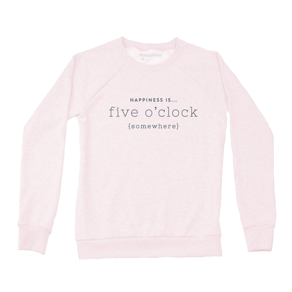 Women's Five O'Clock Crew Sweatshirt, Ballet Pink-0