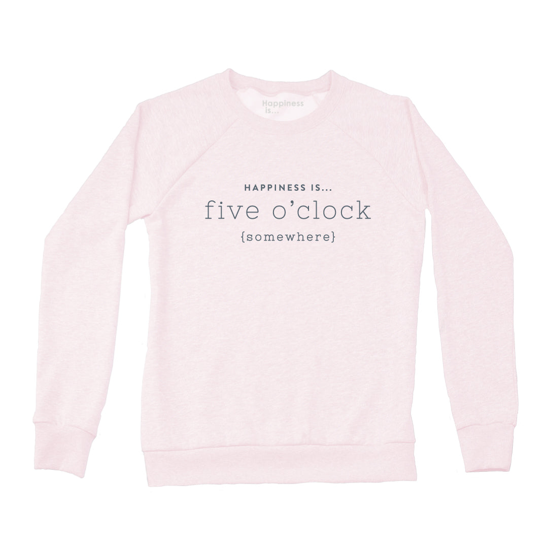 Women's Five O'Clock Crew Sweatshirt, Ballet Pink-0