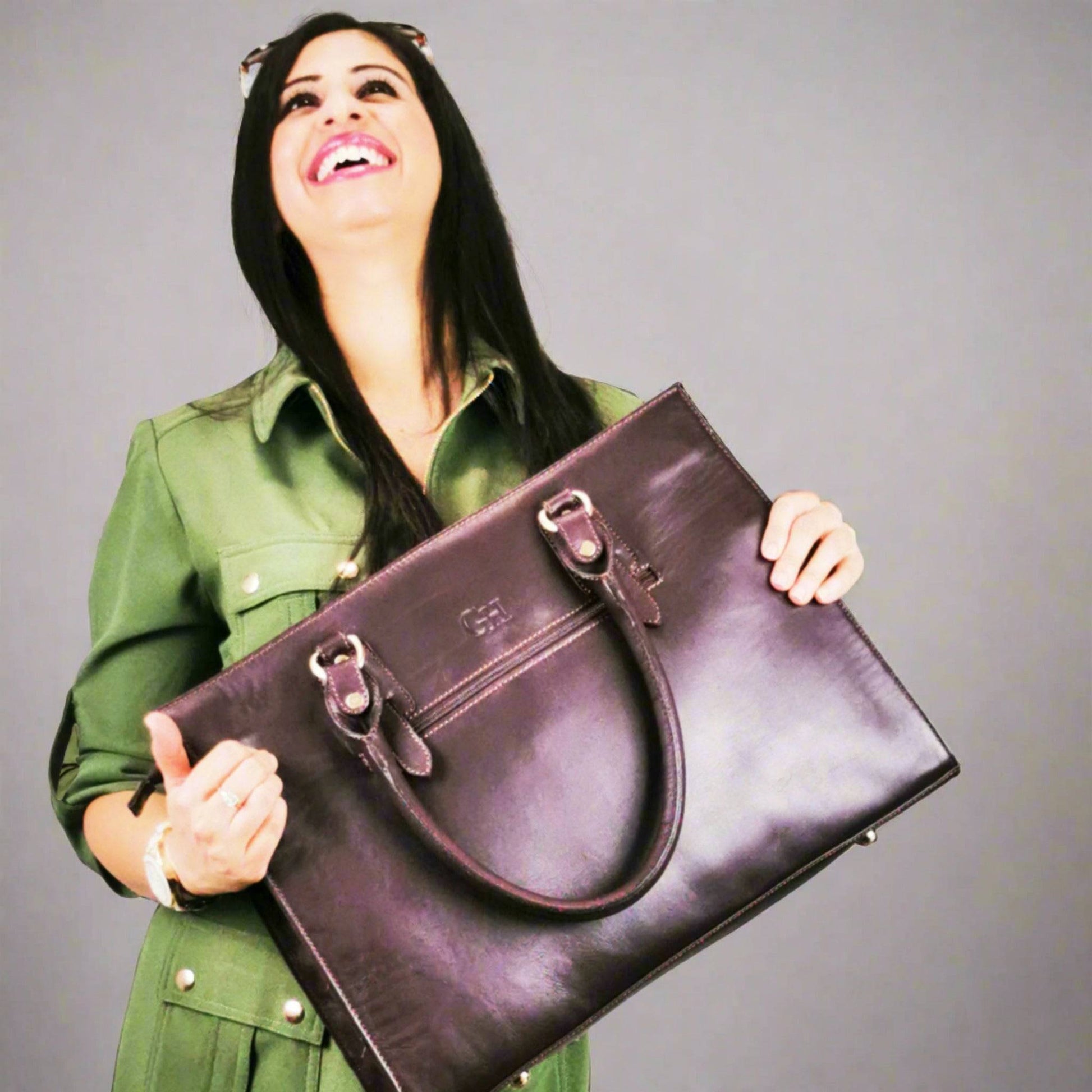 The Signature 17" Bag, Purple-2
