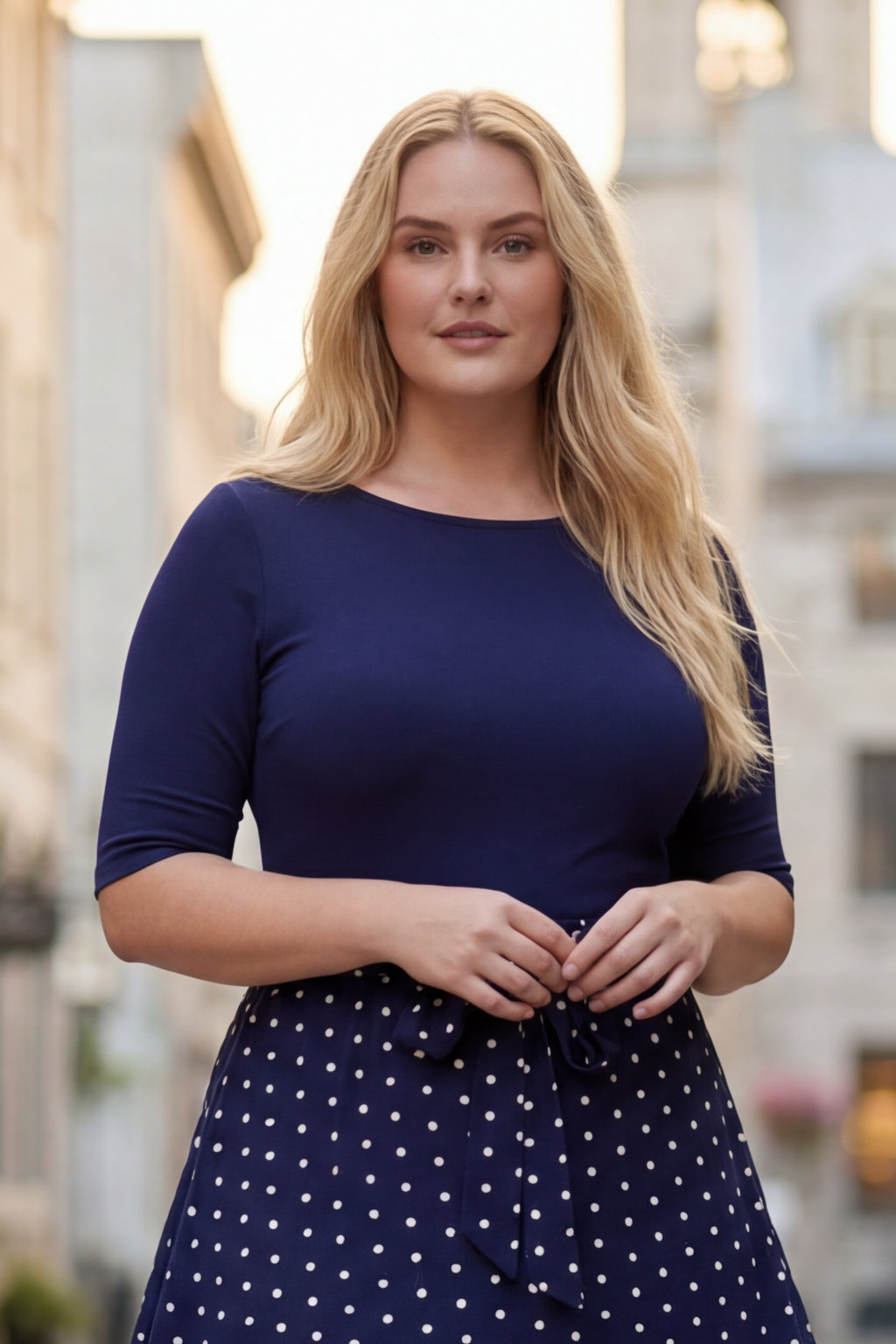 Penelope Polka Dot Midi Dress