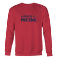 Men's Pickleball Crew Sweatshirt, Chili-0
