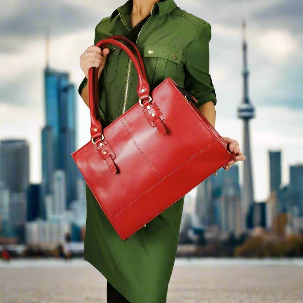 The Signature 17" Bag, Red-2