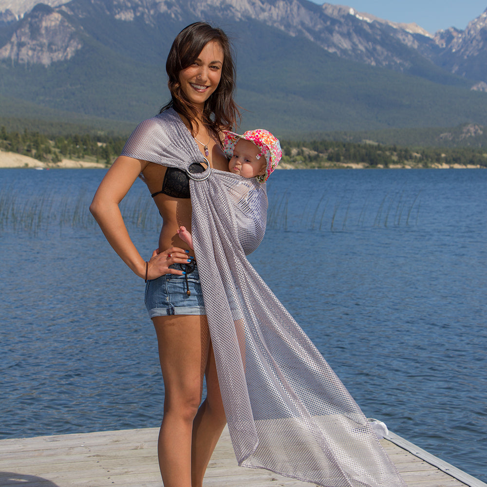 Écharpe Ajustable AIR (Ring Sling) | Gris-4