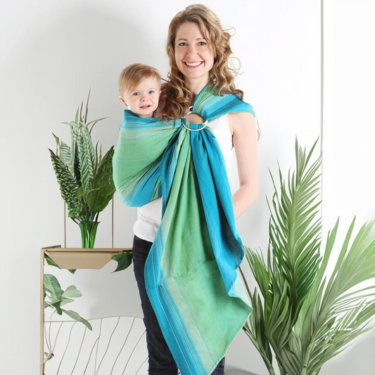 Écharpe Ajustable Tissée (Ring Sling) | Lime-0