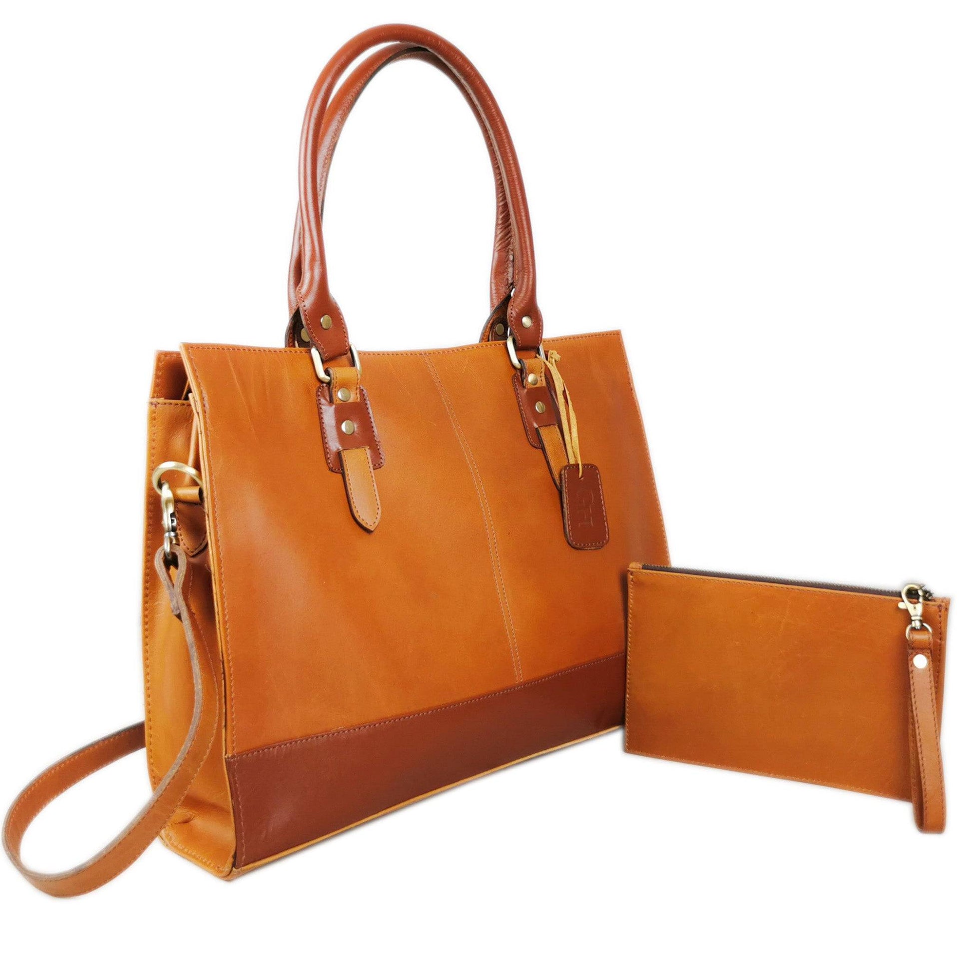 The Signature 17" Bag, Tan-4