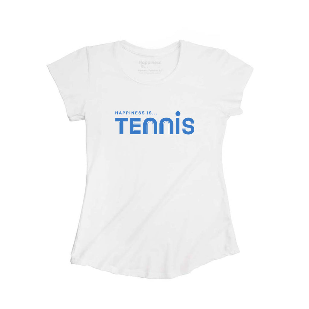 Women's Tennis Bamboo T-Shirt, White-0